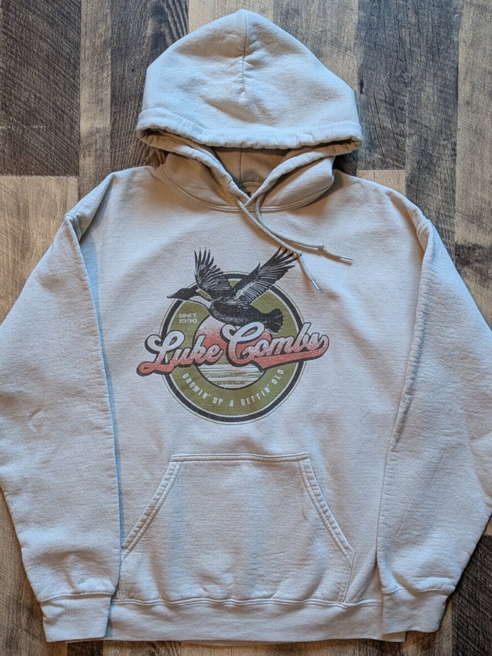 Luke Combs Hoodie Growin’ Up and Gettin’ Old Tour 2024 Medium Fleece